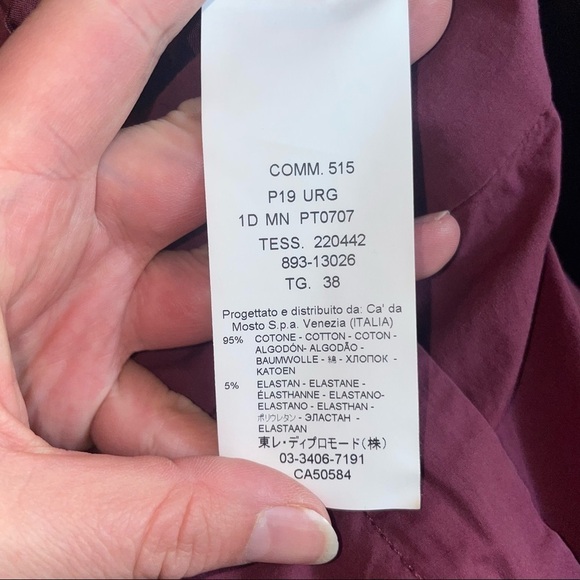 Seventy burgundy Chino Pants - Picture 6 of 8